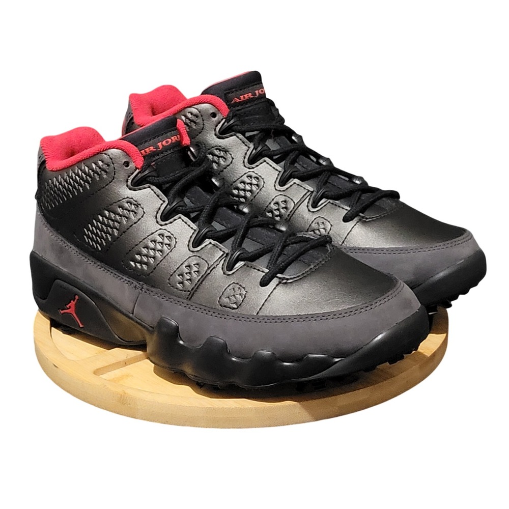 Jordan 9 Retro Golf Shoes Mens Size 7.5 Shadow Black Charcoal Red FJ5934-002 NEW